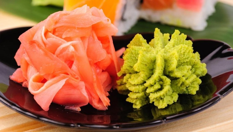 Почему к суше подают васаби и имбирь?