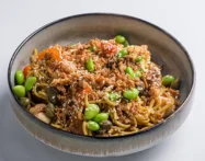 Яєчна з куркою та креветками